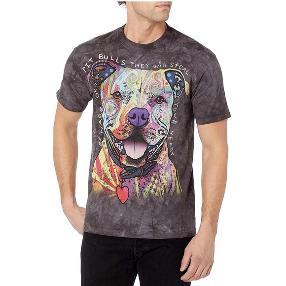 The Mountain Men's Beware Of The Pit Bulls Short Sleeve Graphic T-Shirt Size 2XL - Picture 15 of 15